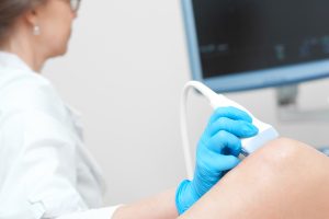 Echografie op de knie